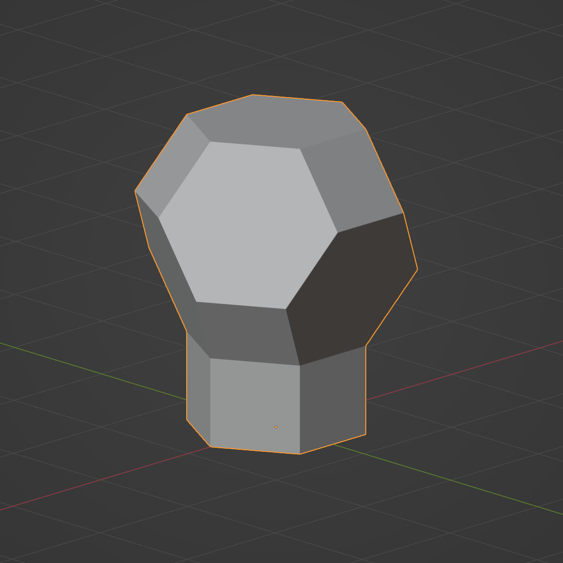 Primitive solids forming the Venture's hull